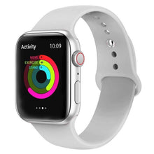 Load image into Gallery viewer, Silicone strap band for Apple Watch 42mm 38mm 44mm 40mm Rubber Bracelet Watchbands Black Strap Iwatch Series 5/4/3/2/1 Wristband